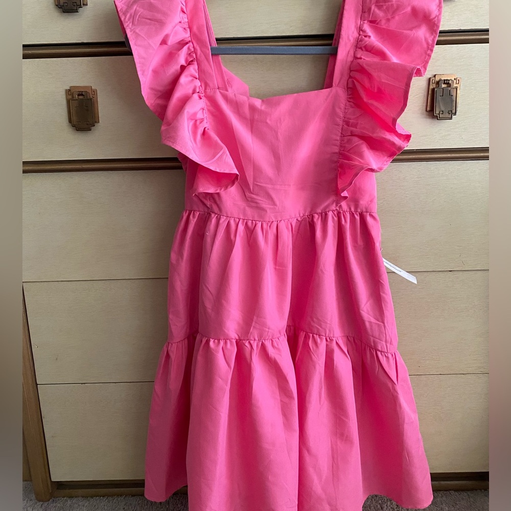 Babydoll ruffle mini dress
